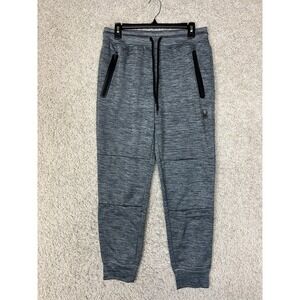 Spyder Active Jogger Pants Mens Medium Gray Zipped Pockets Tapered Leg Fleece